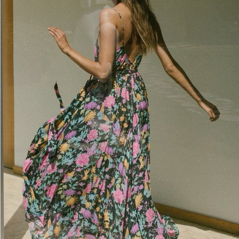 Spell Butterfly Strappy Maxi Dress - Picture 4 of 15